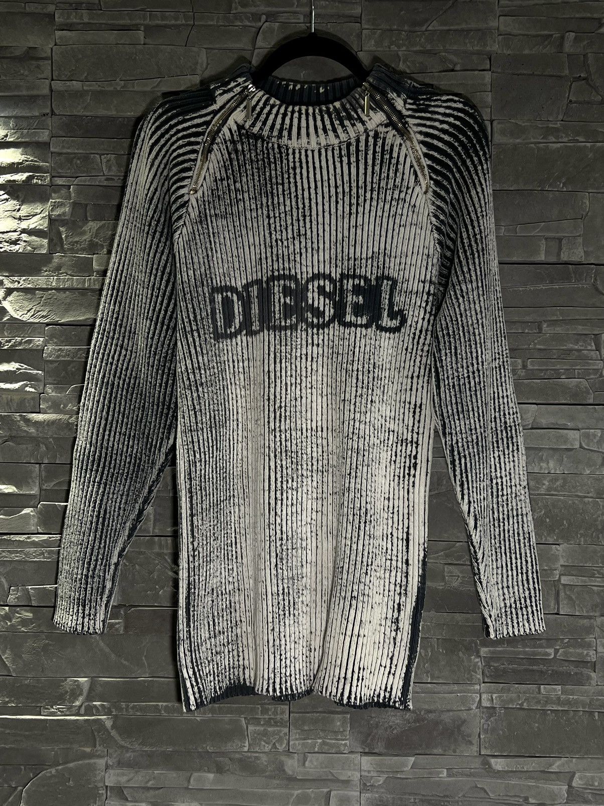 Designer × Diesel × Vintage Vintage Avant-garde DIESEL Archival Y2K Sweater Size US XL / EU 56 / 4 - 1 Thumbnail