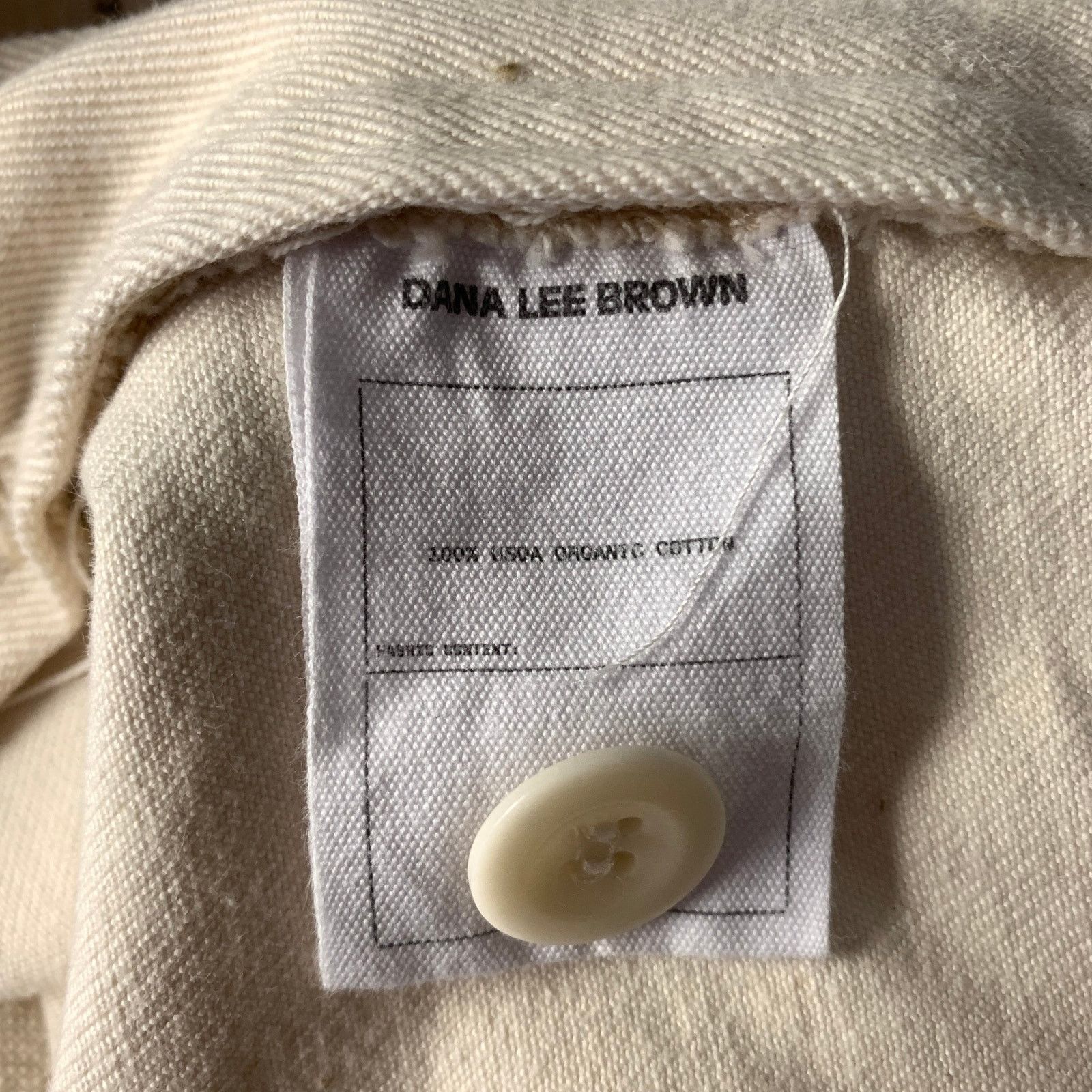 Dana Lee DANA LEE BROWN Size L Cream Cotton Pants Size US 34 / EU 50 - 5 Thumbnail
