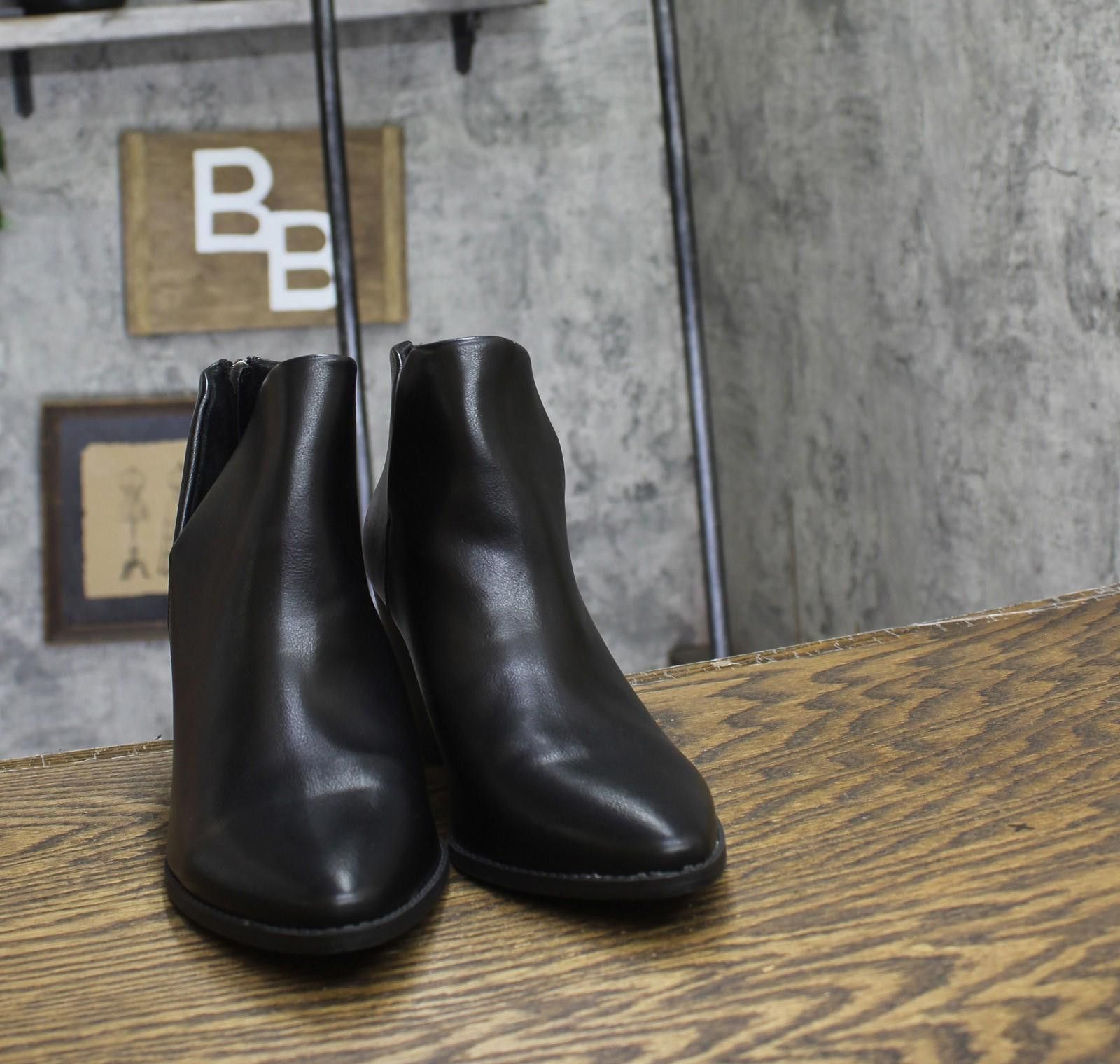 Other New Sun + Stone Black Sides Elizaa Pointed Toe Booties 8m Size US 8 / IT 38 - 3 Thumbnail