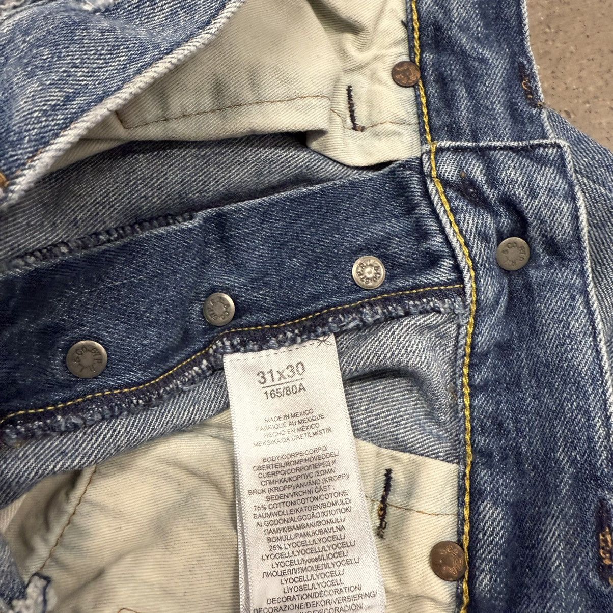 Japanese Brand POLO RALPH LAUREN VARICK SLIM REPAIRED PATCHWORK JEANS Size US 31 - 7 Thumbnail