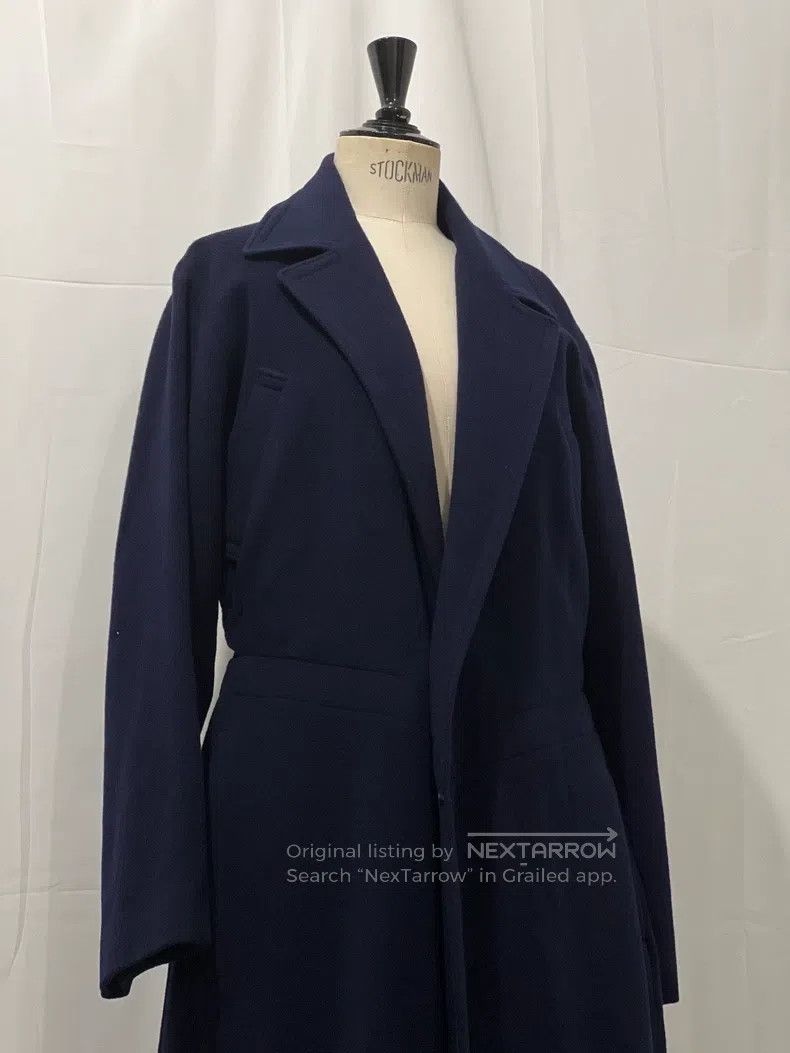 Yohji Yamamoto Yohji Yamamoto size os Early '90s dark blue wool ruffled wa Size US M / EU 48-50 / 2 - 4 Thumbnail