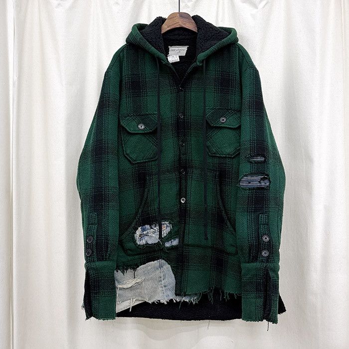 Greg Lauren Greg Lauren checkered flannel hooded jacket Size US L / EU 52-54 / 3 - 1 Thumbnail