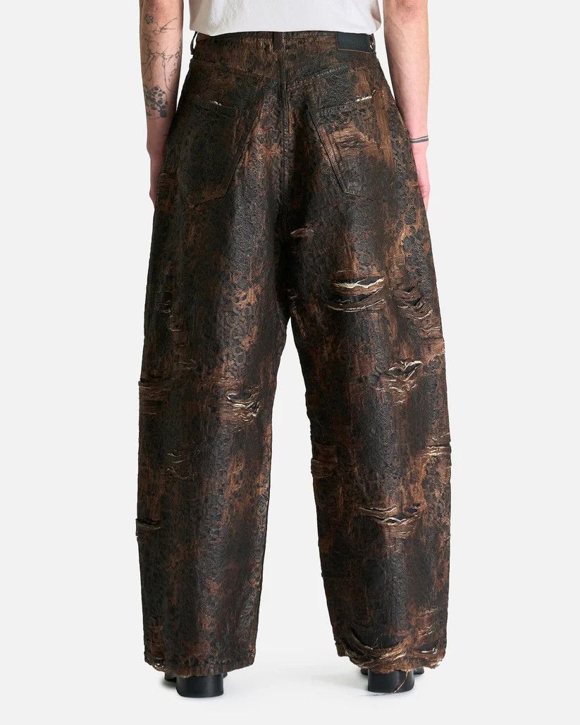 Acne Studios o1s1v1r1oon0825 Distressed Monogram Jeans in Brown Size US 34 / EU 50 - 3 Thumbnail