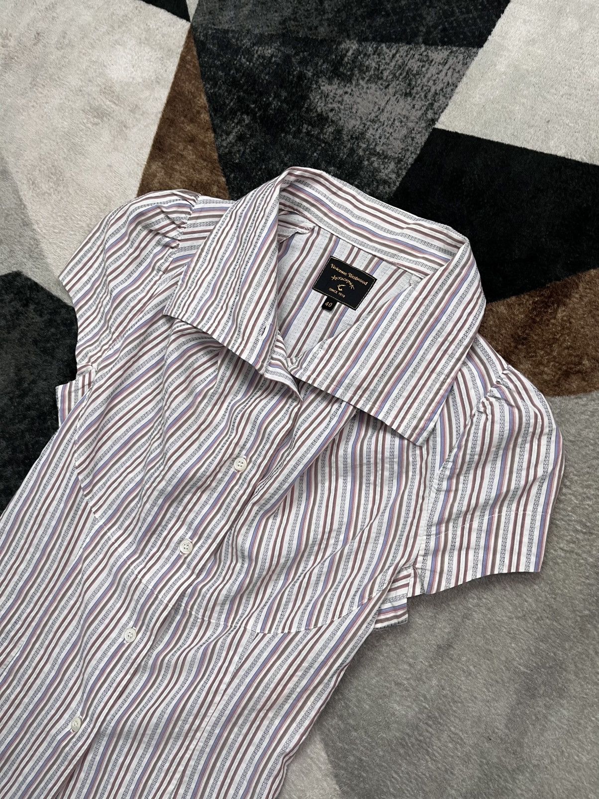 Vivienne Westwood Y2K Vivienne Westwood Fitted Bodice Stripe Shirts Theatrical Size M / US 6-8 / IT 42-44 - 3 Thumbnail