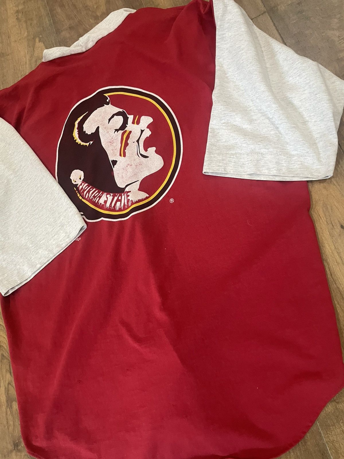Nutmeg 90s Florida State University Nutmeg Baseball Tee Size US L / EU 52-54 / 3 - 6 Thumbnail