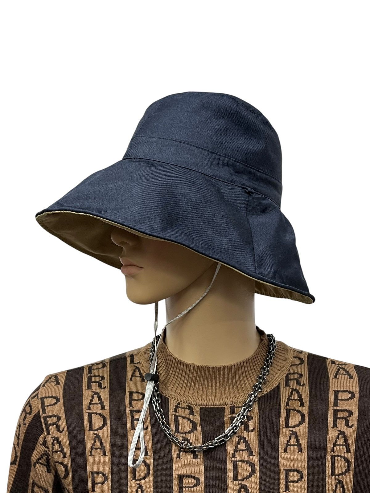 Issey Miyake ZUCCA by Issey Miyake Reversible Wide Brim Bucket Hat Size ONE SIZE - 5 Thumbnail