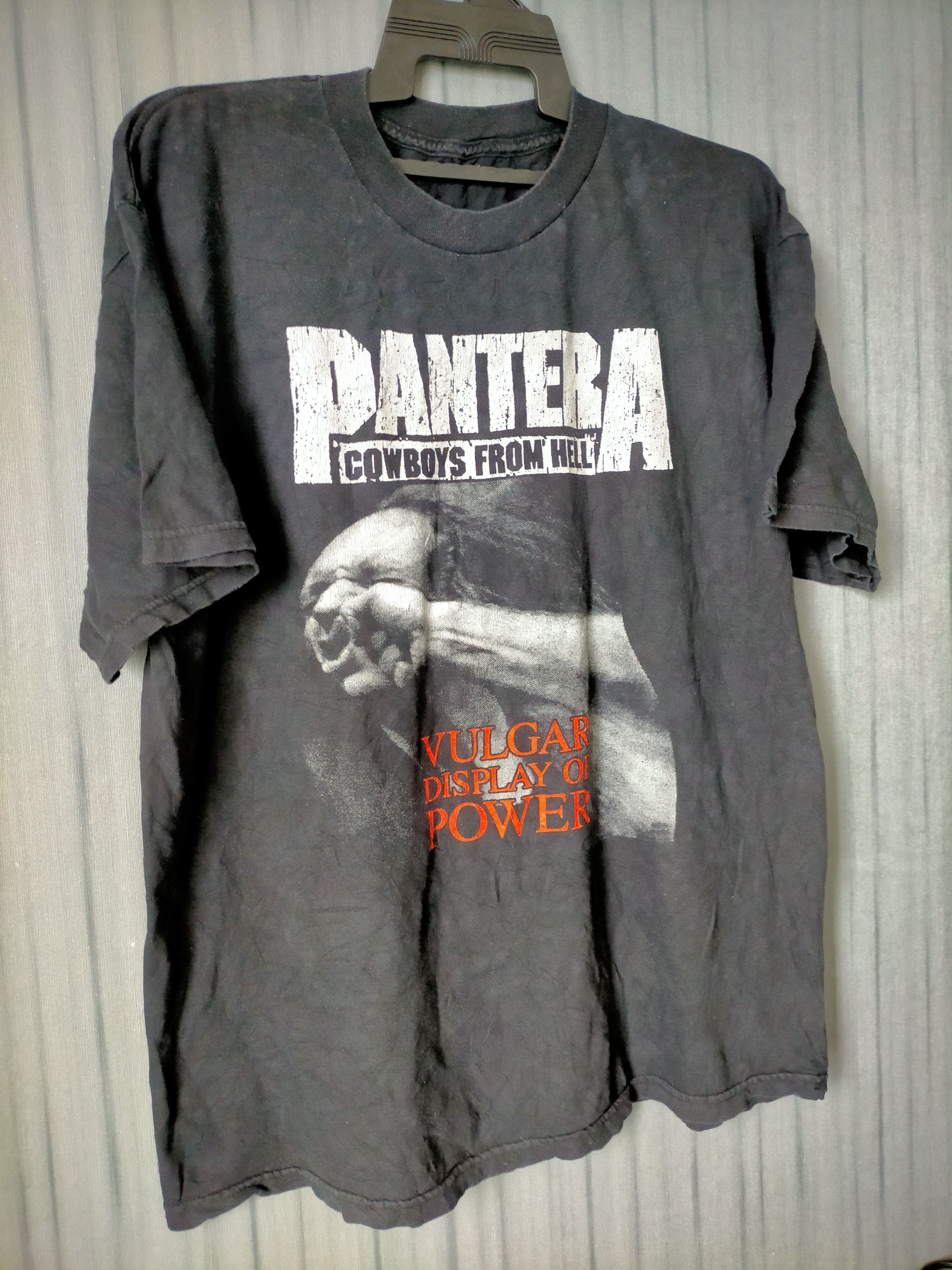 Band Tees Vintage 90s Pantera Cowboys From Hell Band tee Size US XL / EU 56 / 4 - 9 Thumbnail