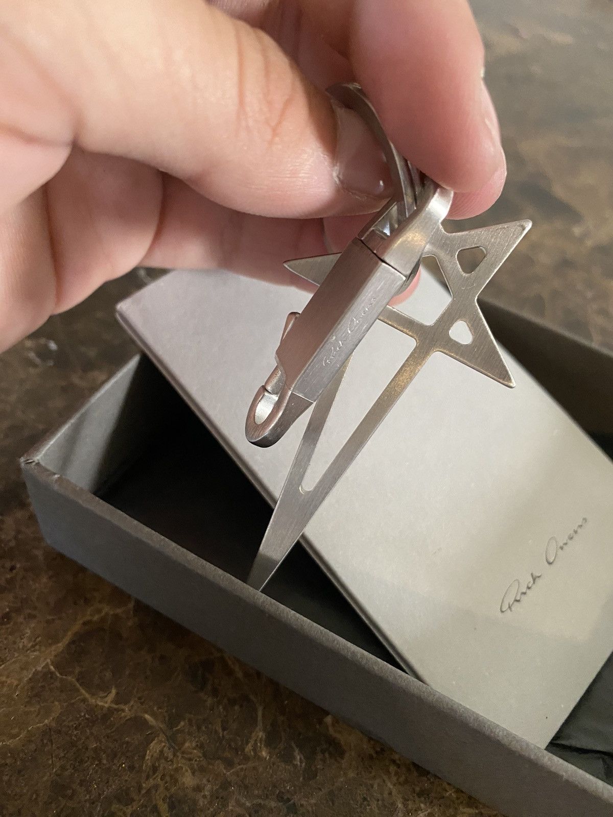 Rick Owens Pentagram キーホルダー Rick Owens Rick Owens Pentagram key chain | Grailed