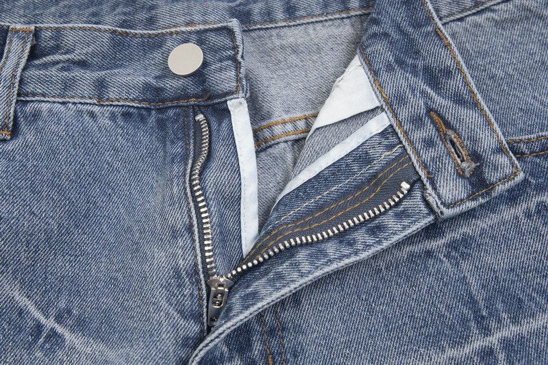 Vintage American-style distressed washed loose jeans Size US 32 / EU 48 - 4 Thumbnail