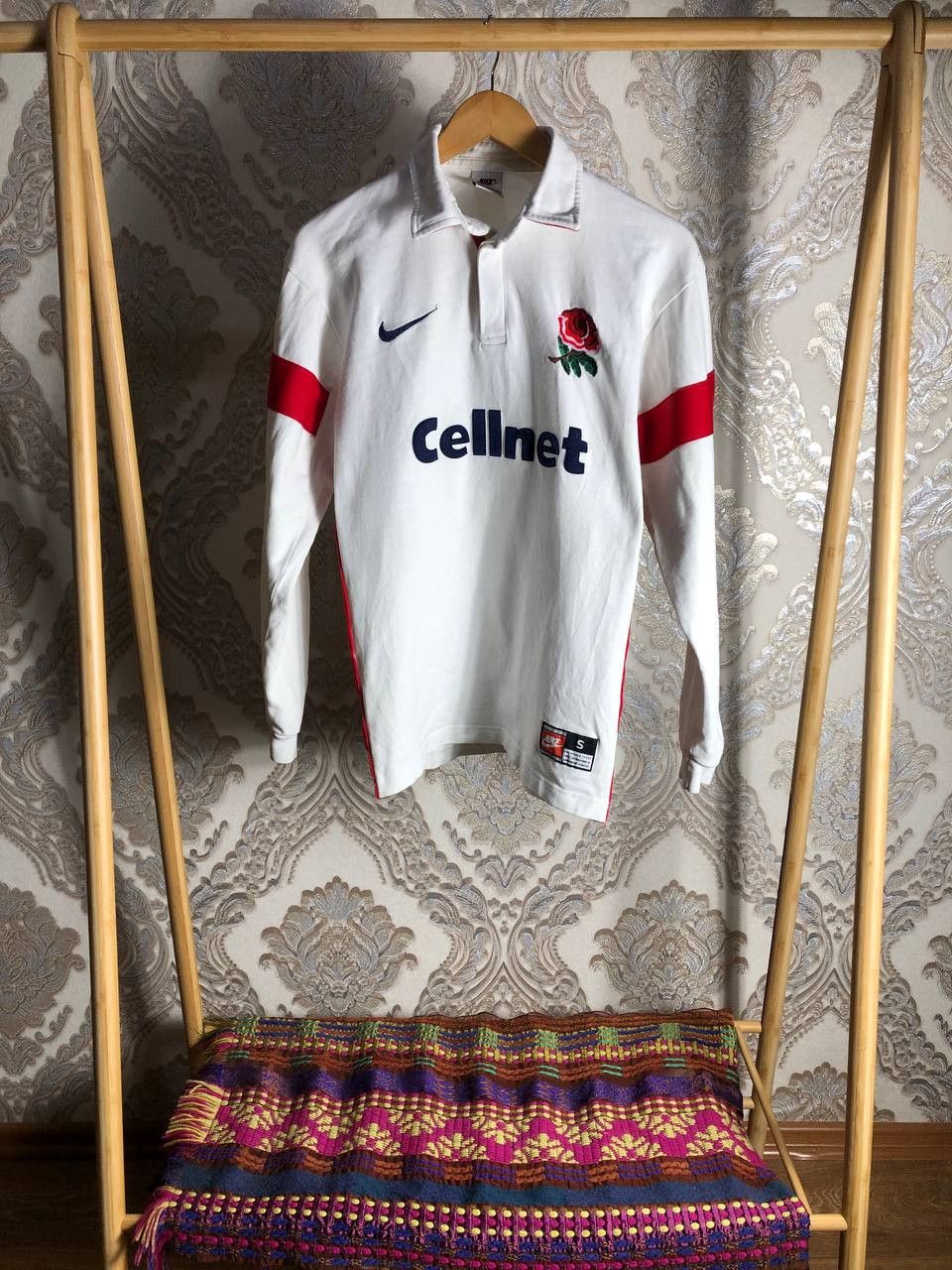 Nike Vintage Nike England Retro Rugby Jersey Football Y2K 90s Size US S / EU 44-46 / 1 - 1 Thumbnail