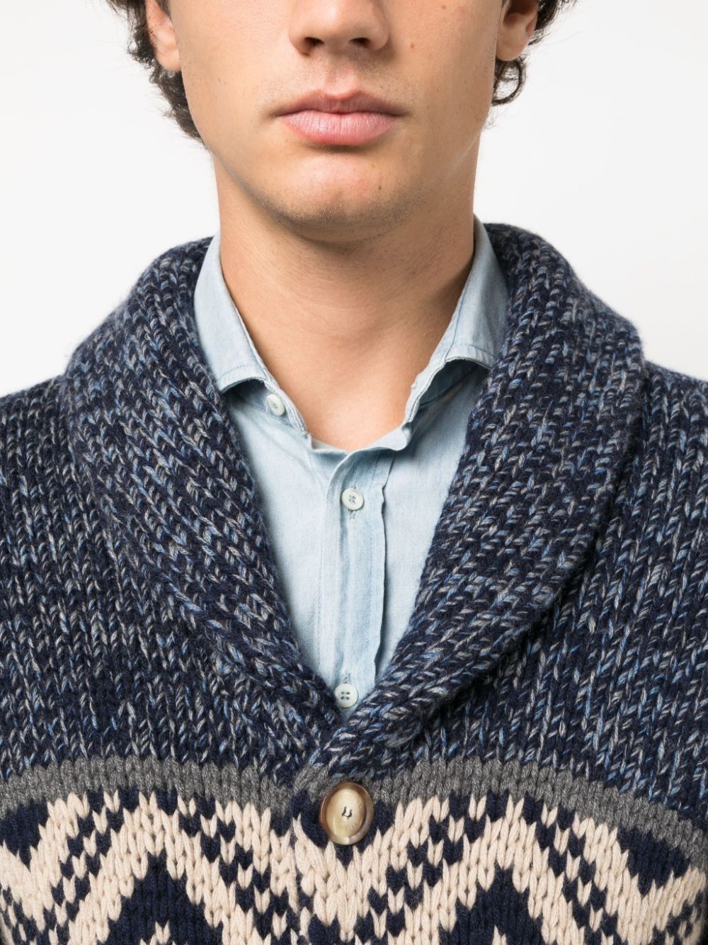 Brunello Cucinelli o1w1db10924 Cashmere Cardigan in Multicolor Size US XL / EU 56 / 4 - 5 Thumbnail