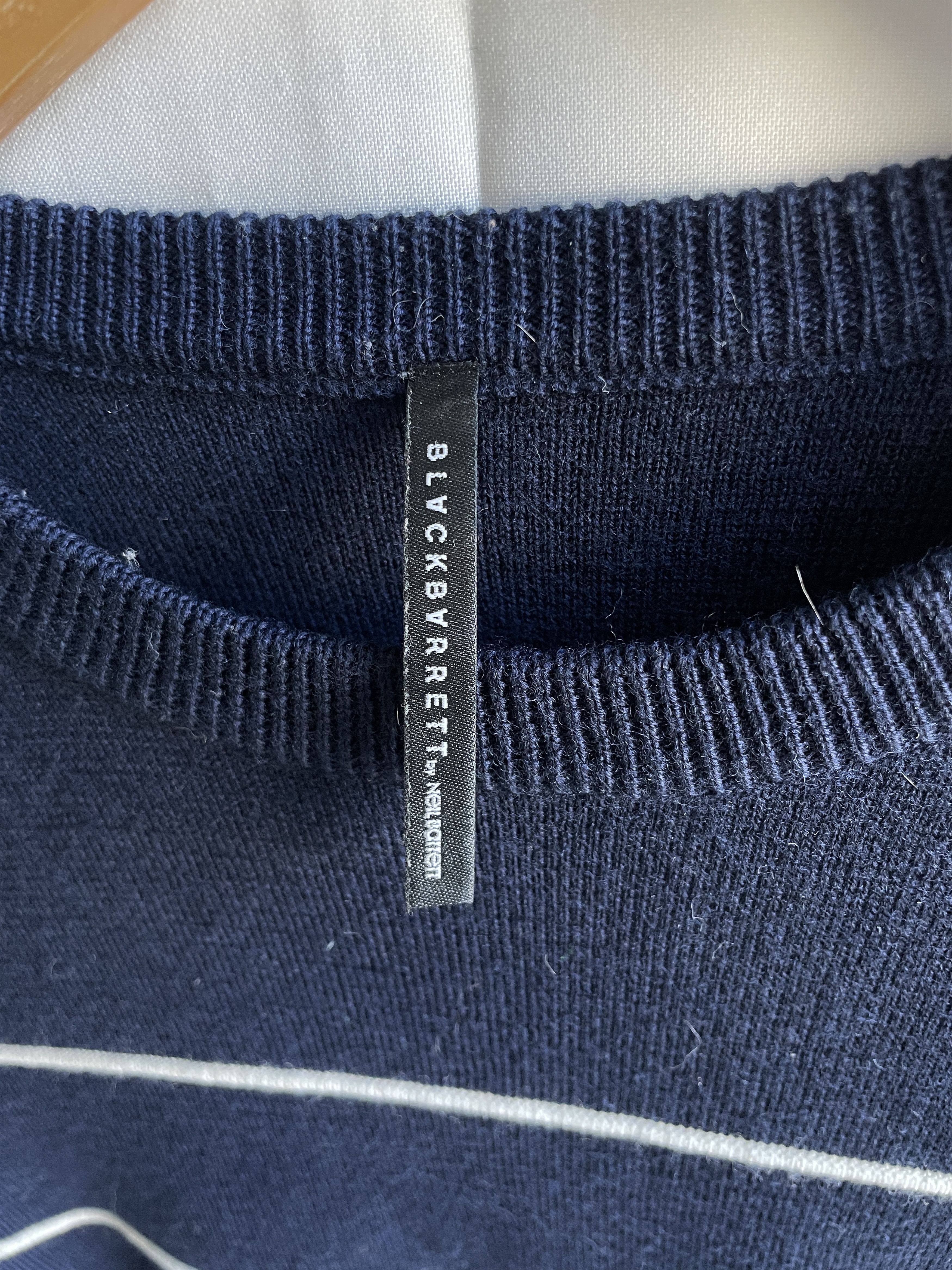 Black Barrett Black Barrett by Neil Barrett 3D Applique Crew Neck Sweater Size US S / EU 44-46 / 1 - 7 Thumbnail