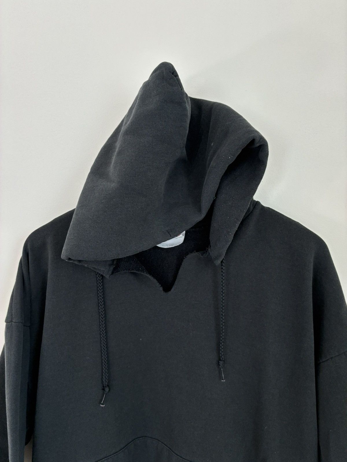 Vintage Vintage Faded Blank Boxy Fit Distressed Basic Hoodie Size US XL / EU 56 / 4 - 2 Thumbnail