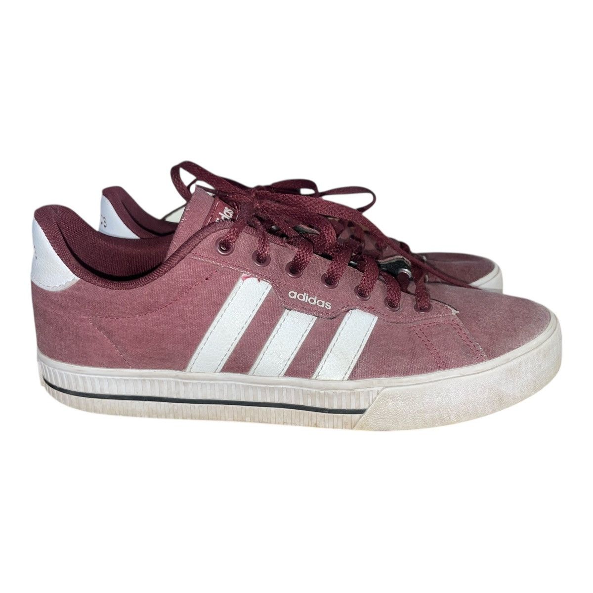 Adidas adidas Men's Daily 3.0 Burgundy /White Skate Sneakers Sz 9 Size US 9 / EU 42 - 1 Thumbnail