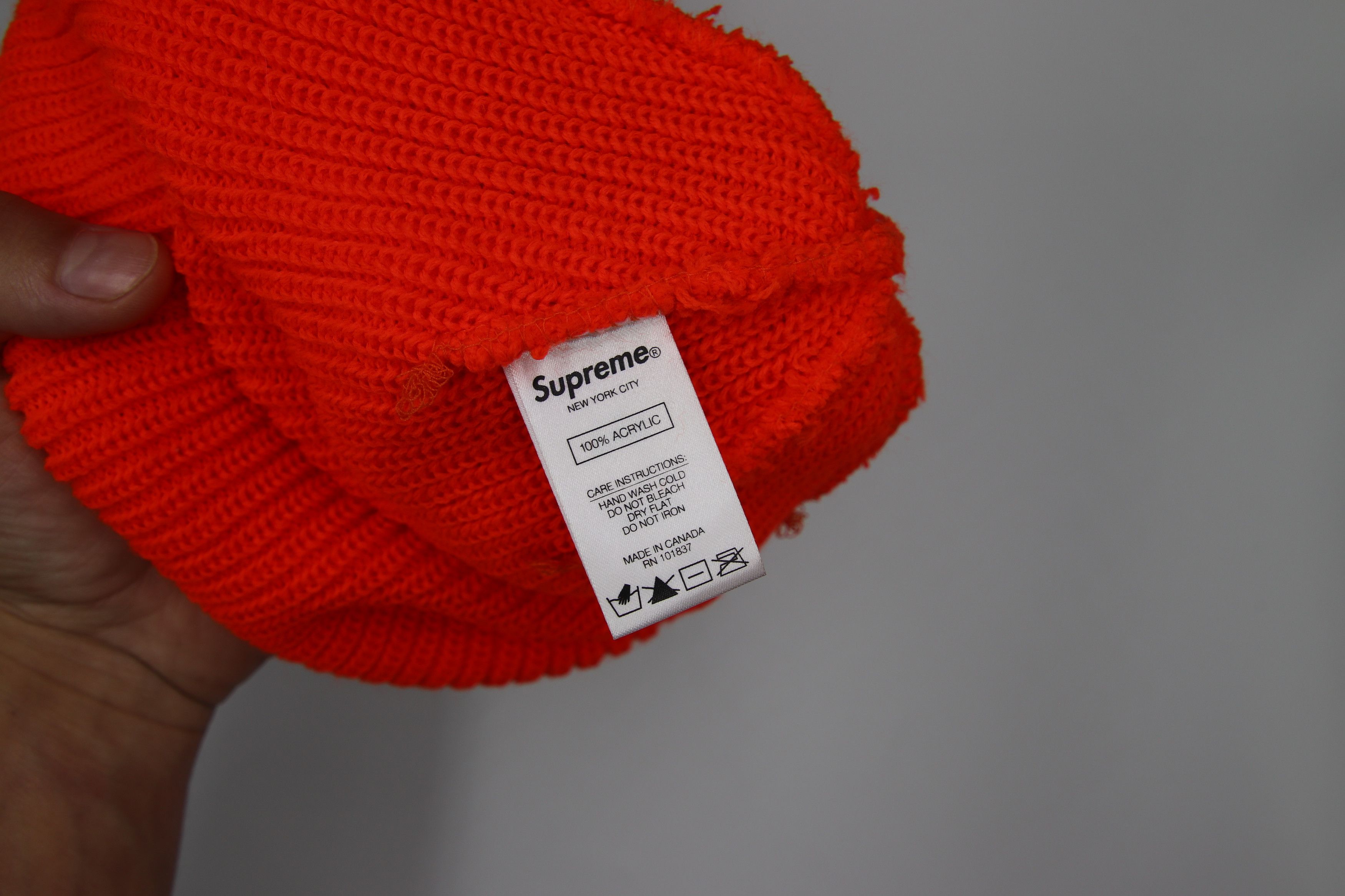 Supreme Defect mixed tissue Supreme Loose Gauge Beanie Orange Size ONE SIZE - 3 Thumbnail