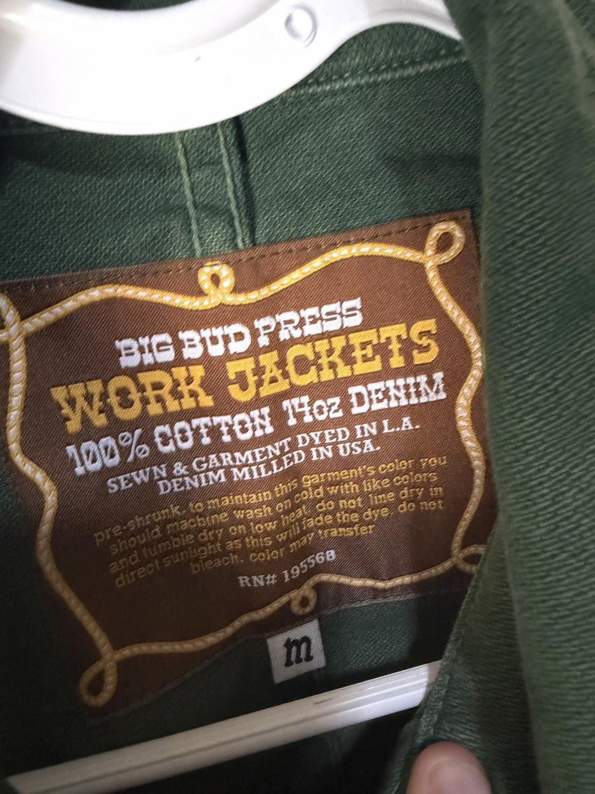 Big Bud Press Big Bud Press Work Jacket Denim Green M Distressed Size US XXL / EU 58 / 5 - 4 Thumbnail