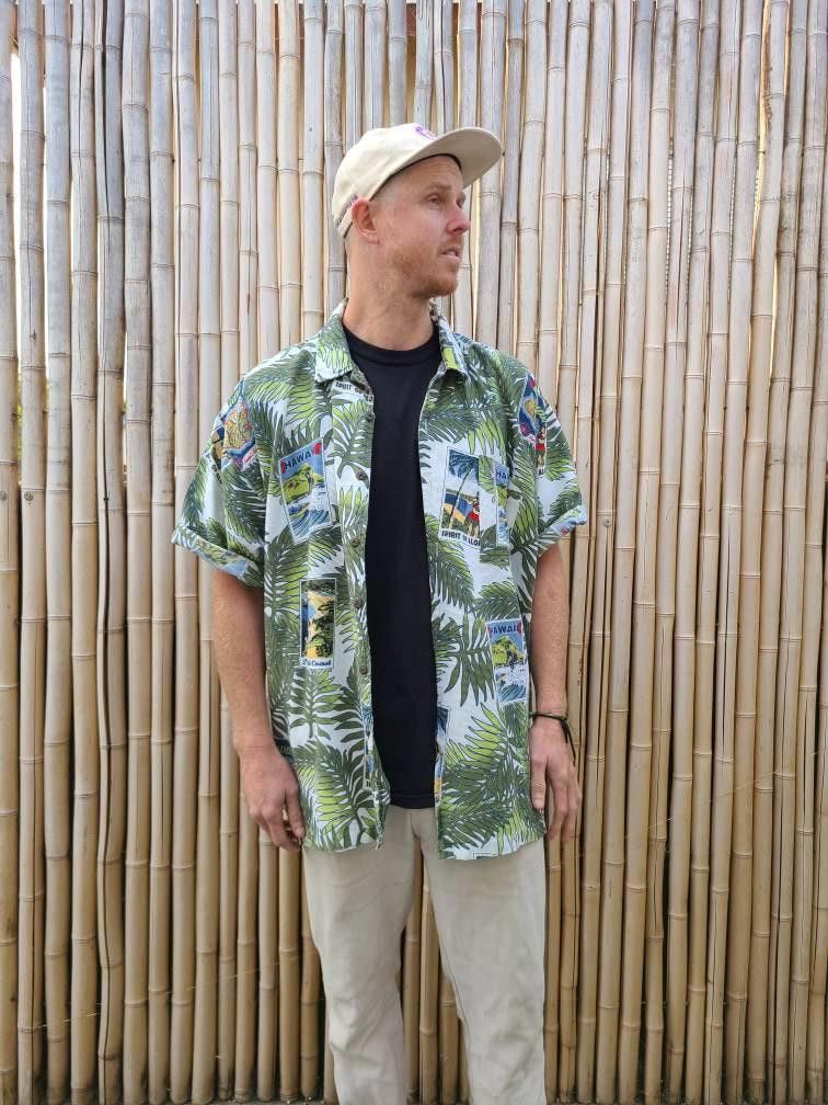 Designer Vintage Mens Party Button 90s relaxed button down floral Size US XXL / EU 58 / 5 - 1 Thumbnail