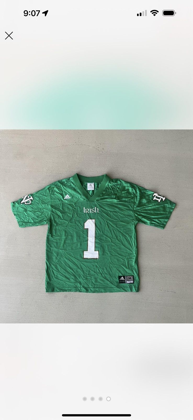 Adidas Vintage notre dame jersey size small. Good condition Size US S / EU 44-46 / 1 - 3 Thumbnail