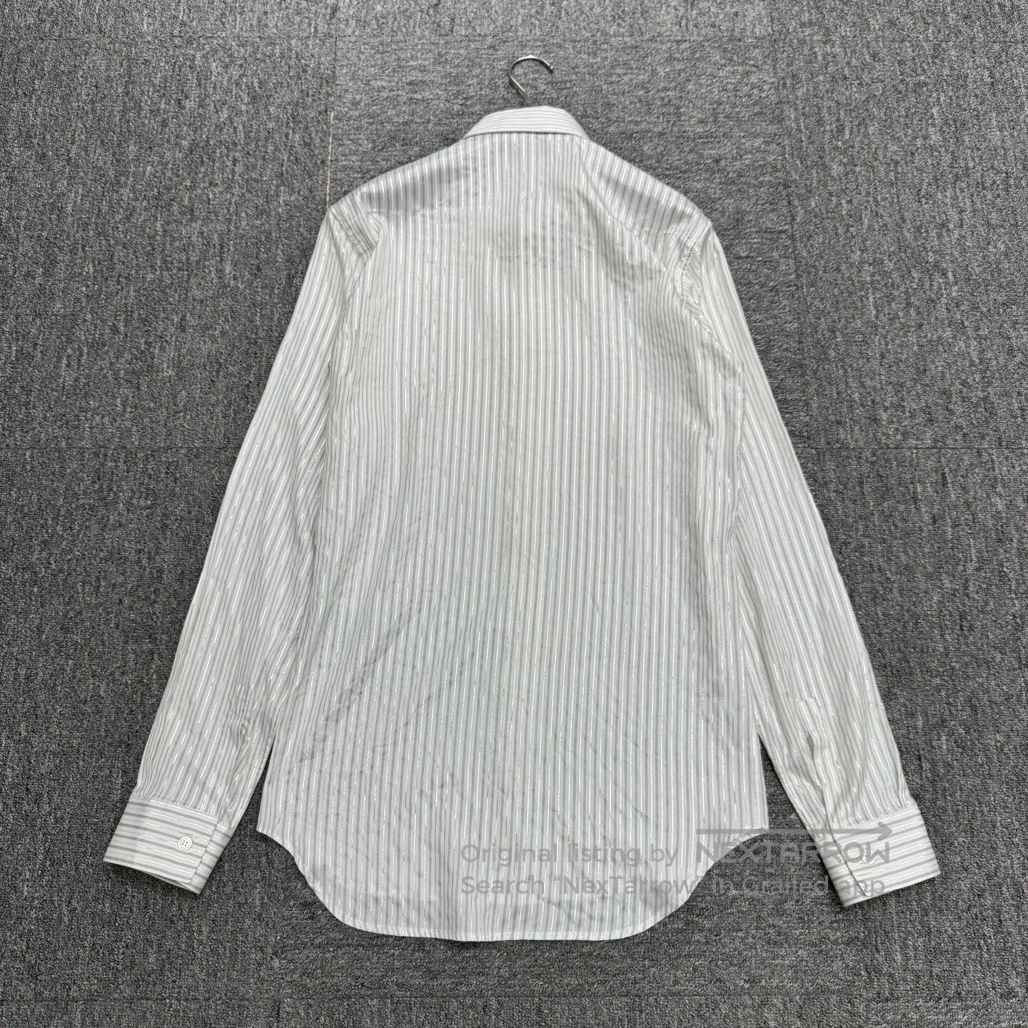 Dior Dior Silver thread silk shirt made from silkworm silk| Size XS / US 0-2 / IT 36-38 - 2 Thumbnail