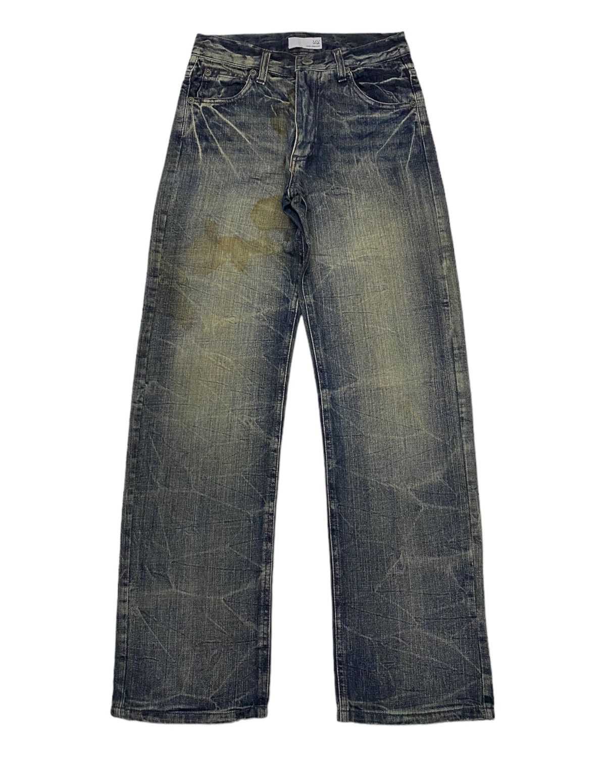 Japanese Brand × Undercover 🔥UNDERCOVER UNIQLO CUSTOM DISTRESSED DENIM JEANS Size US 26 / EU 42 - 1 Thumbnail