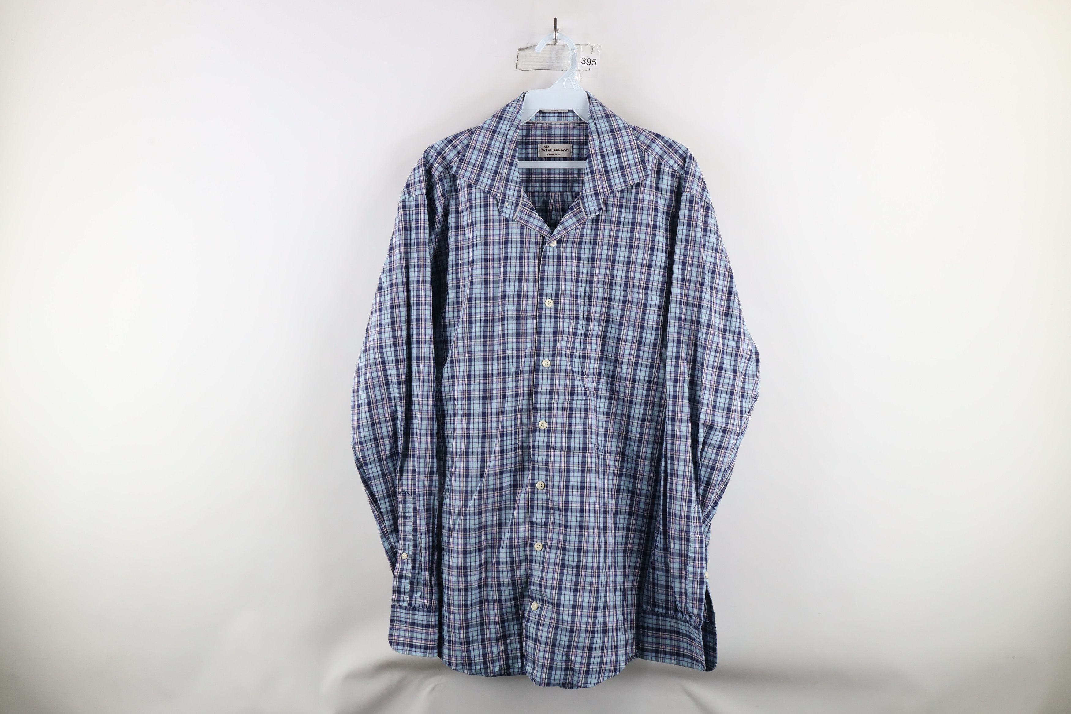 Peter Millar × Vintage Peter Millar Crown Ease Long Sleeve Collared Button Shirt Size US L / EU 52-54 / 3 - 1 Thumbnail