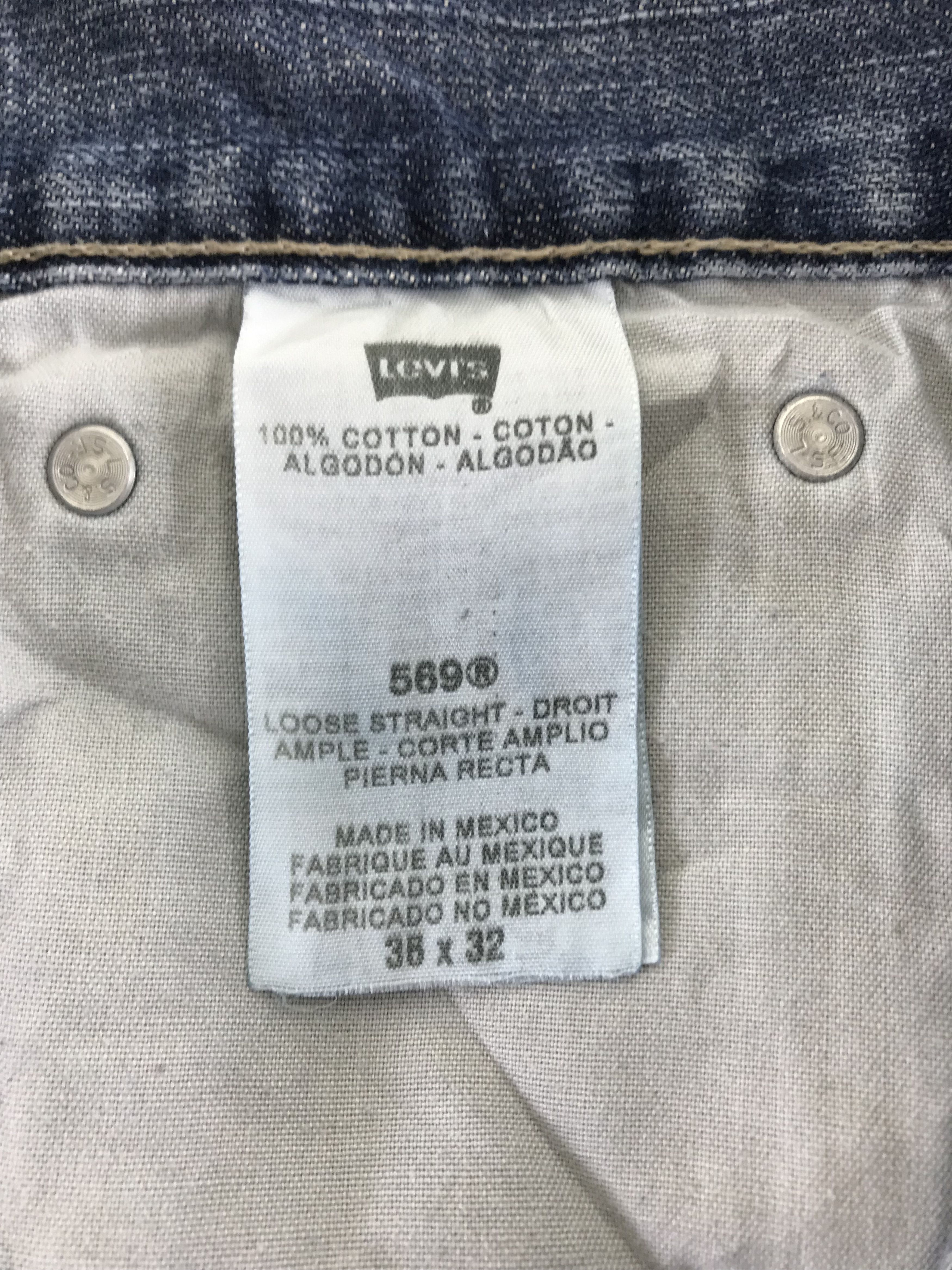 Levi's Vintage Levi's 569 Loose Straight Jeans Distressed Denim Size US 36 / EU 52 - 11 Thumbnail