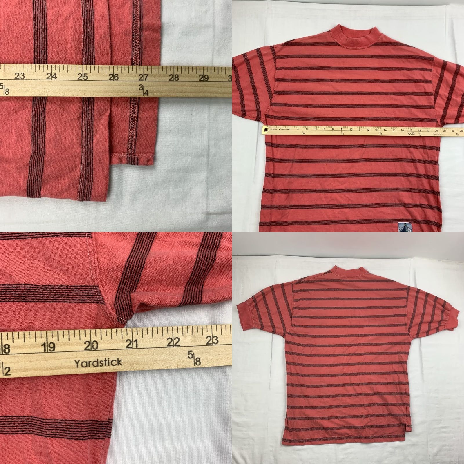 Dockers VINTAGE Dockers T-Shirt Adult Medium Pink Striped 90s Sailing Logo Mens Size US M / EU 48-50 / 2 - 8 Thumbnail