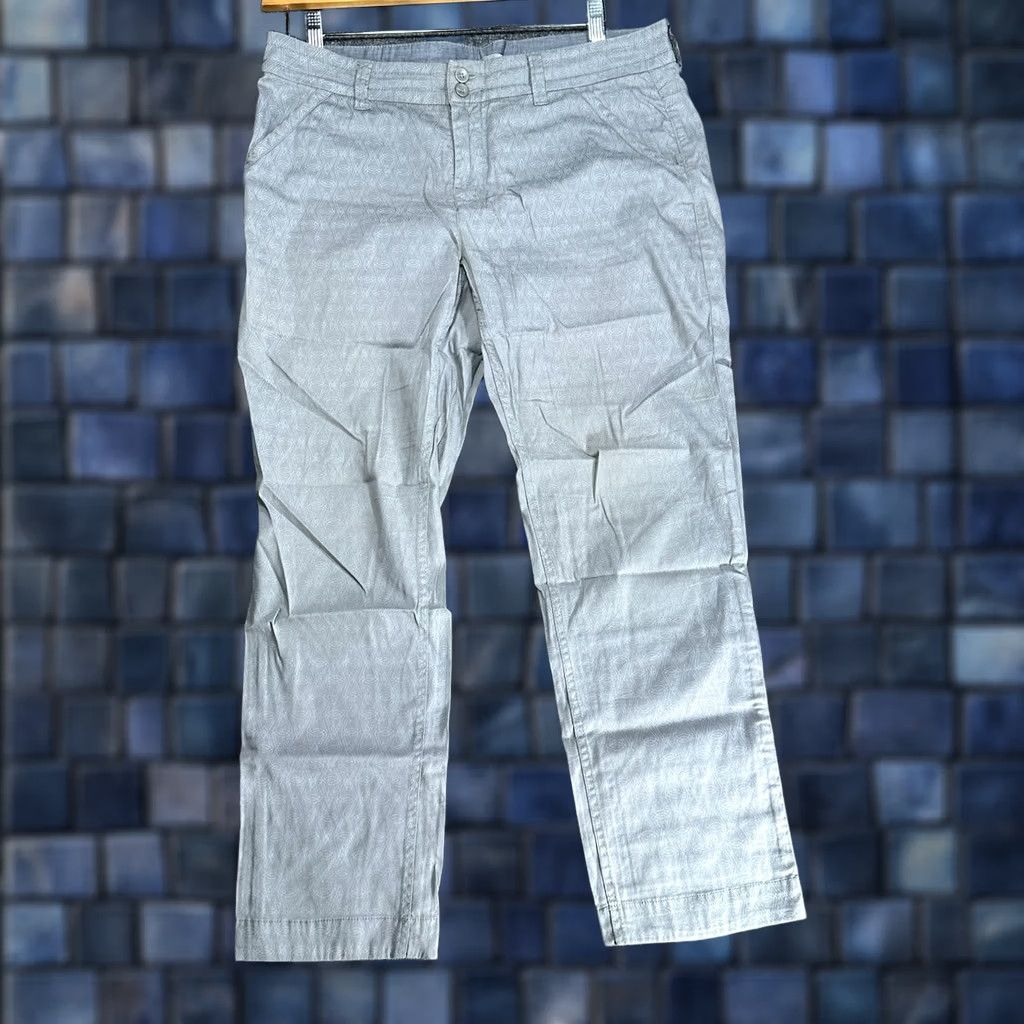 Vintage Horny Toad Pants Womens 10 Gray Print Cotton Stretch Ankle Chino Pockets Geometric Modern Classic Mens Womens Boys Girls Size 32" / US 10 / IT 46 - 1 Thumbnail
