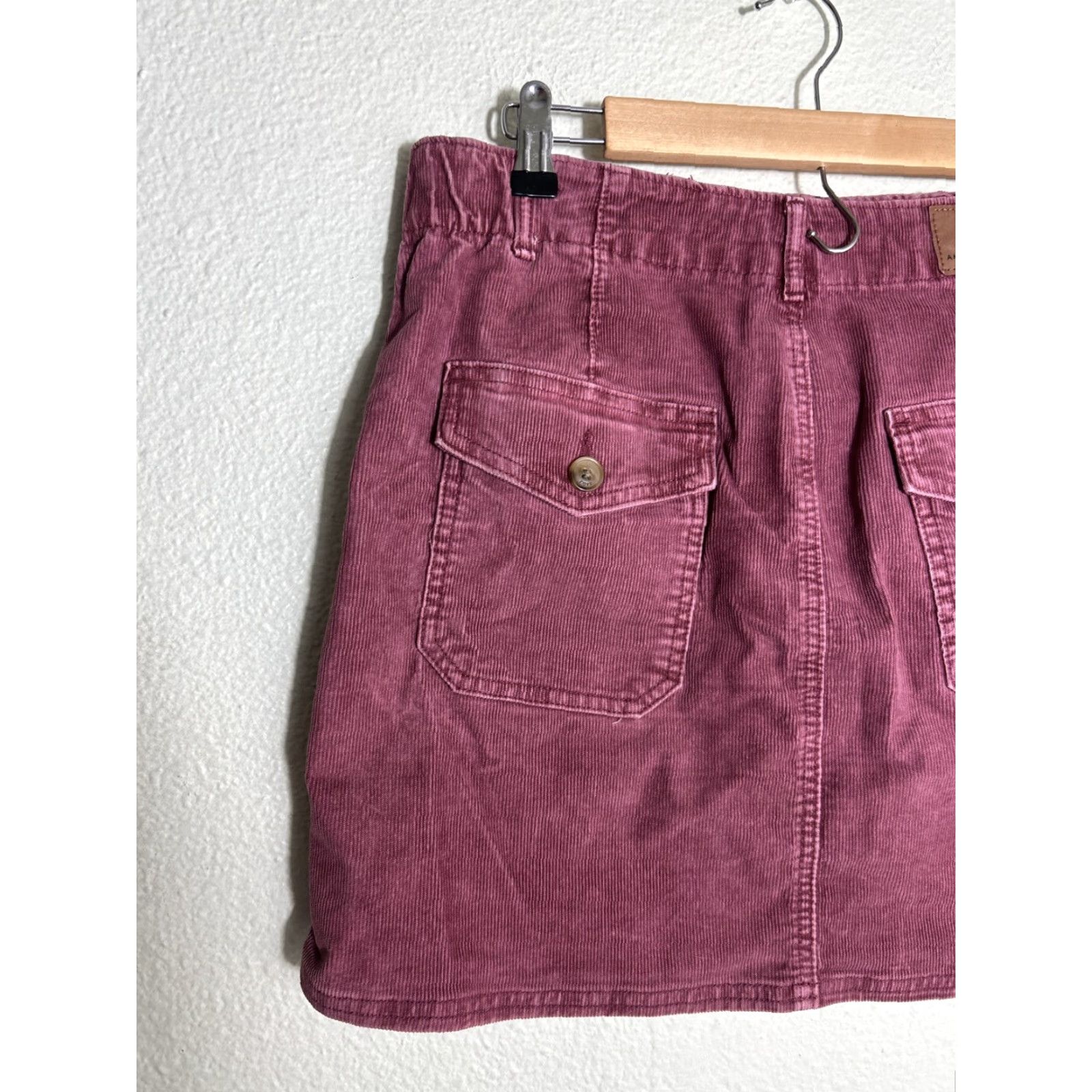 American Eagle Outfitters VINTAGE American Eagle Skirt Women 8 Corduroy Rose A-Line Short Stretch 32X16 Pink Size 30" / US 8 / IT 44 - 7 Thumbnail
