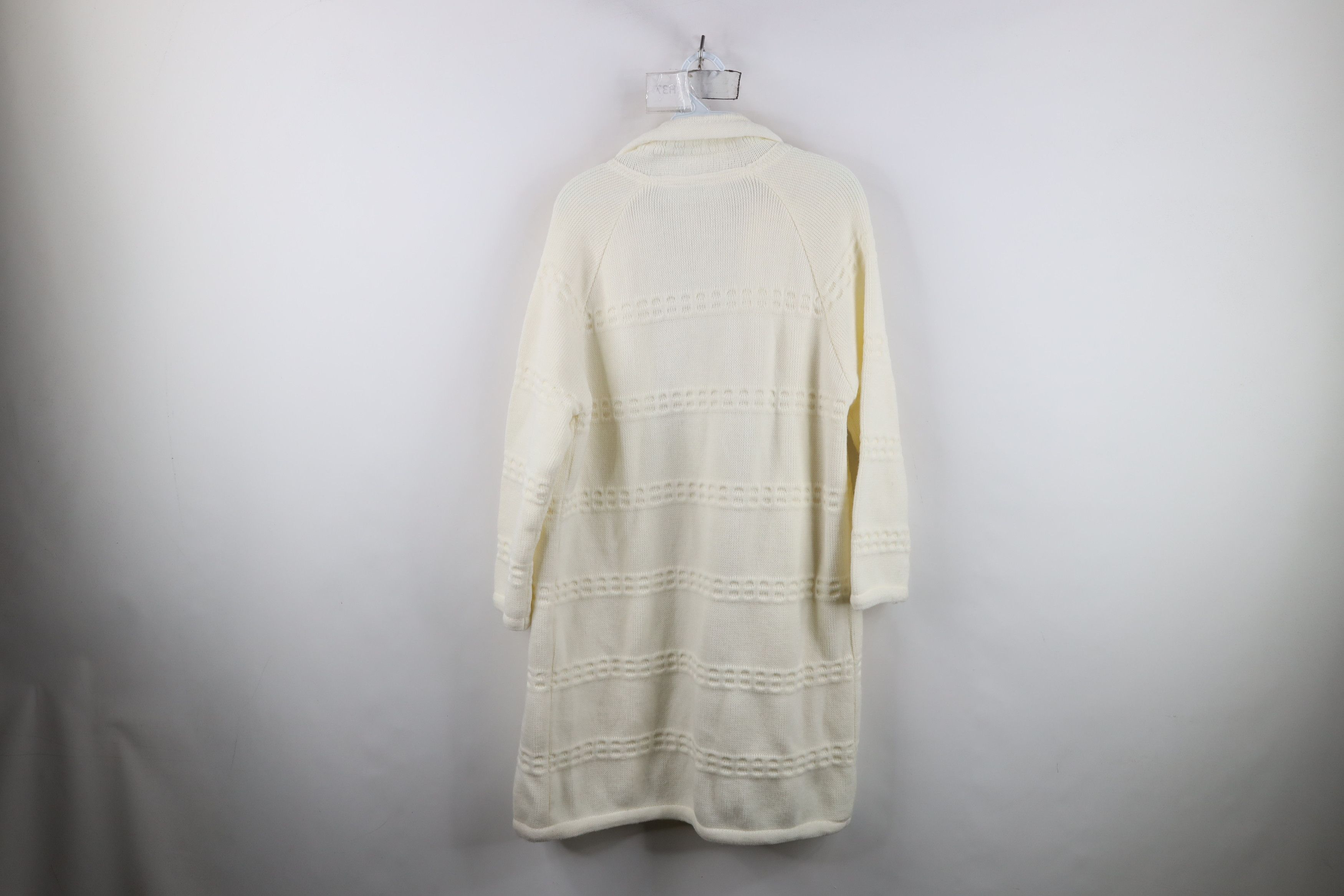 Vintage Vintage 60s 70s Streetwear Knit Open Front Cardigan Sweater Size M / US 6-8 / IT 42-44 - 9 Thumbnail
