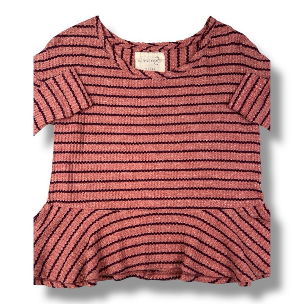 Free People Free People Thermal Peplum Oversized Top Size Extra Small Size XS / US 0-2 / IT 36-38 - 2 Thumbnail