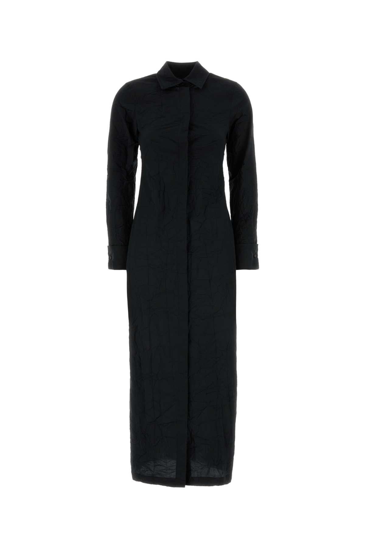 Max Mara Black Poplin Rovigo Shirt Dress Size S / US 4 / IT 40 - 1 Thumbnail