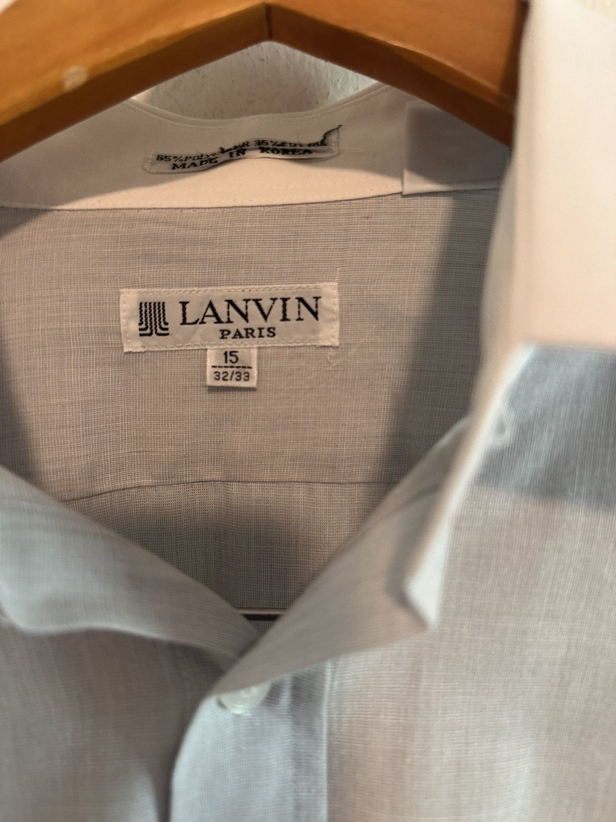 Lanvin Grey Button Down Shirt Sz 15