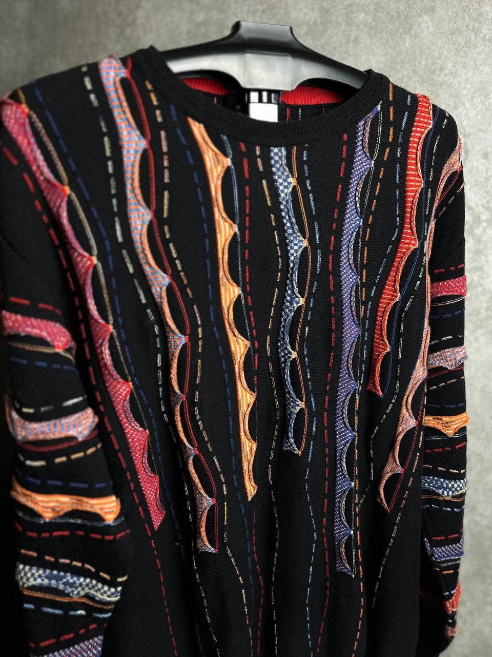 Other Montechiaro Italy Knit Sweater Coogi Style Y2K Size US L / EU 52-54 / 3 - 2 Thumbnail