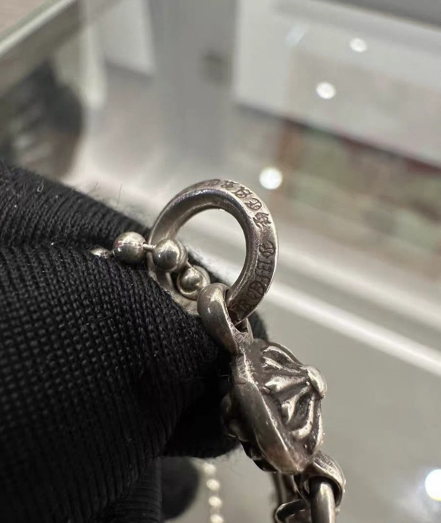 Chrome Hearts Chrome Hearts Single-Sphere Cross Silver Five-Bead Necklace Size ONE SIZE - 6 Thumbnail