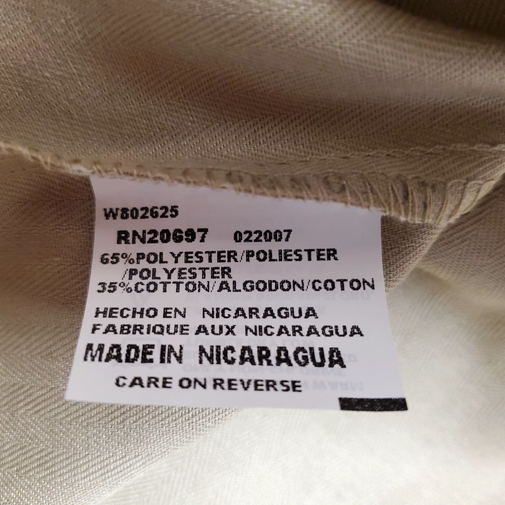 Dickies VINTAGE Dickies Shirt Mens 2XL Beige Herringbone Twill Workwear Long Sleeve Button-Up Solid MENS Size US XXL / EU 58 / 5 - 6 Thumbnail