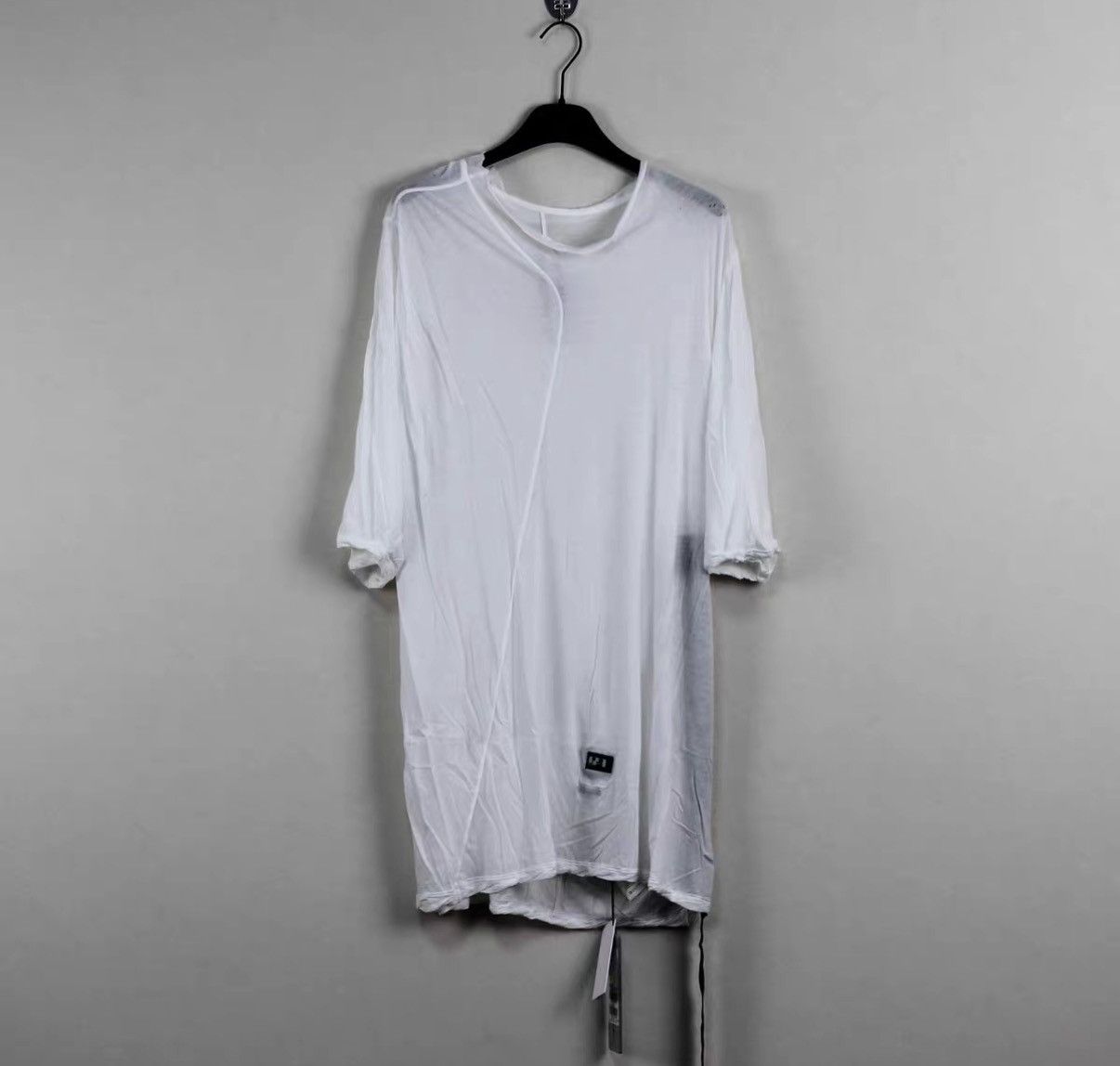 Rick Owens Rick Owens DRKSHDW White Oversized Short Sleeve T-Shirt Size US S / EU 44-46 / 1 - 1 Thumbnail
