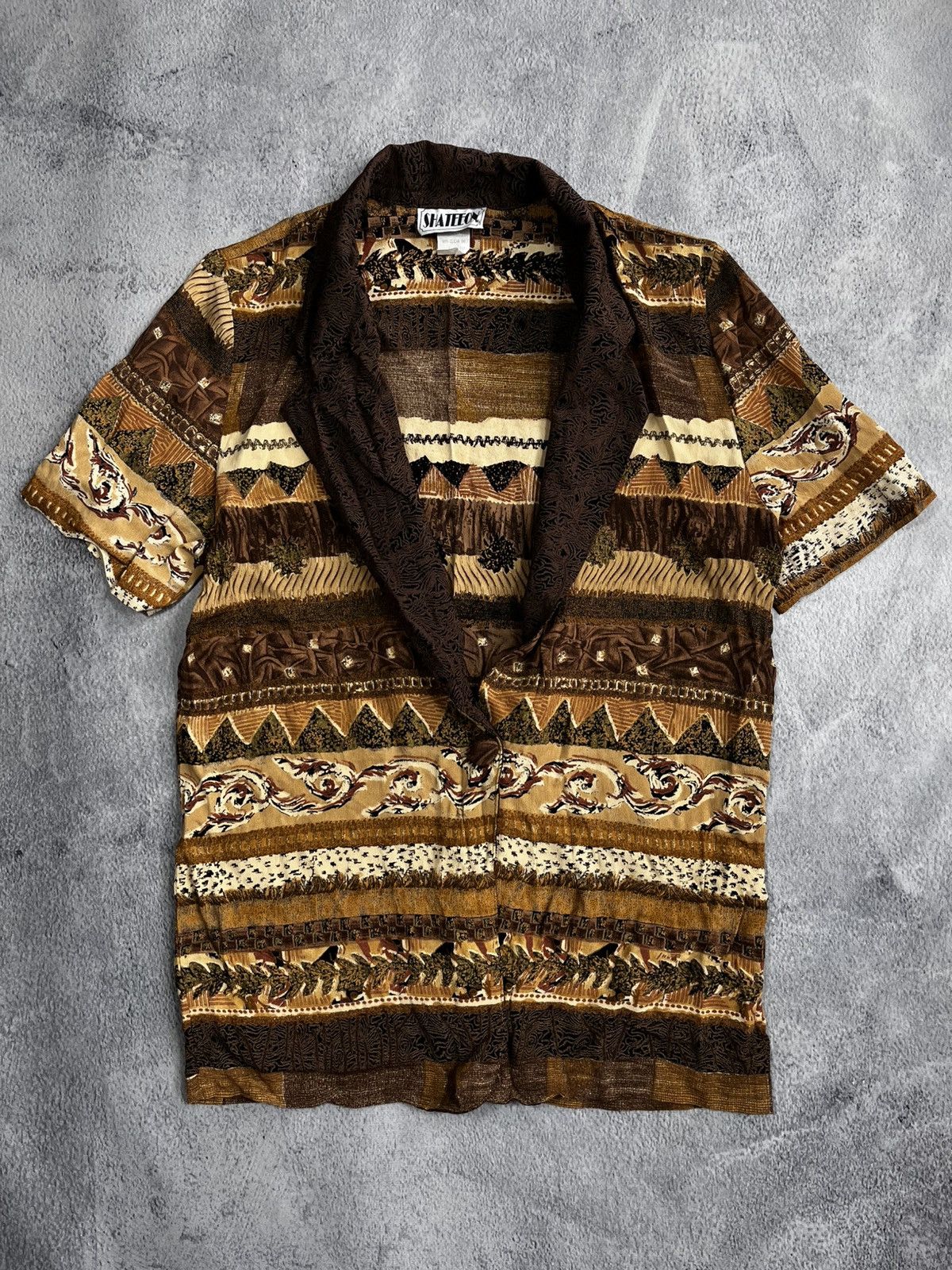 Japanese Brand × Vintage Vintage 90s Hawaiian button ups summer shirt size S Size US S / EU 44-46 / 1 - 1 Thumbnail