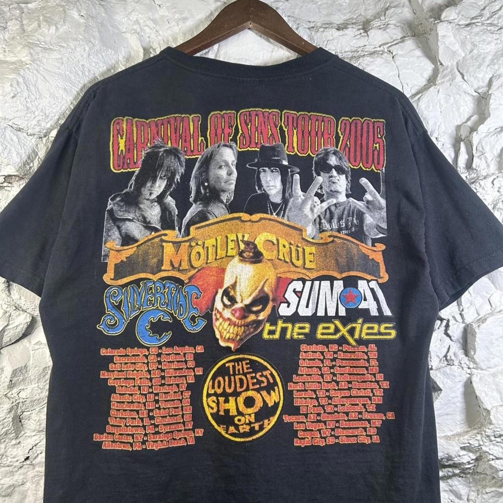 Other 2005 Motley Crue Sum 41 Carnival Of Sins Tour T-shirt Size US L / EU 52-54 / 3 - 4 Thumbnail