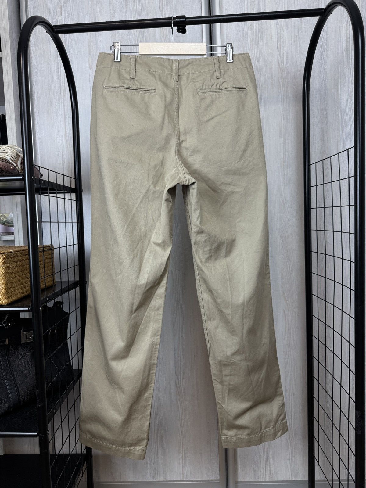 Japanese Brand Muji Japan Sand Beige classic cotton chino pants size S Size US 32 / EU 48 - 5 Thumbnail