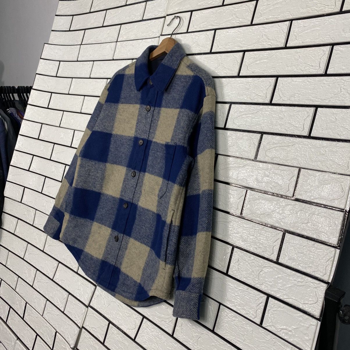 Japanese Brand 📌Vintage Wool Button Jacket Uniqlo Tartan Issey Miyake Size US S / EU 44-46 / 1 - 3 Thumbnail