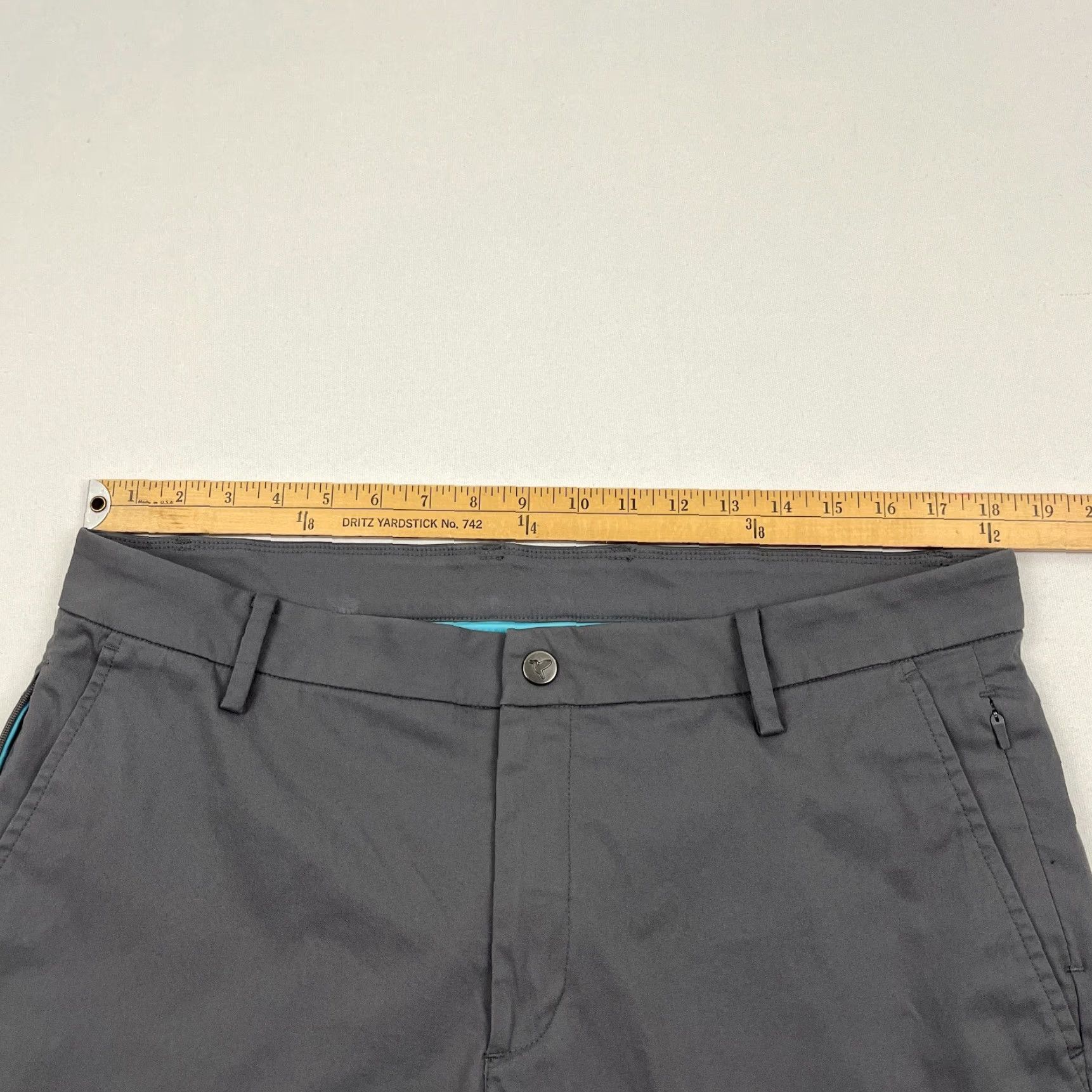 Vintage Birddogs Pants Mens 36 x 30 Slim Lined Gray Performance Khaki Golf Stretch Prep Shirt Size US 36 / EU 52 - 3 Thumbnail