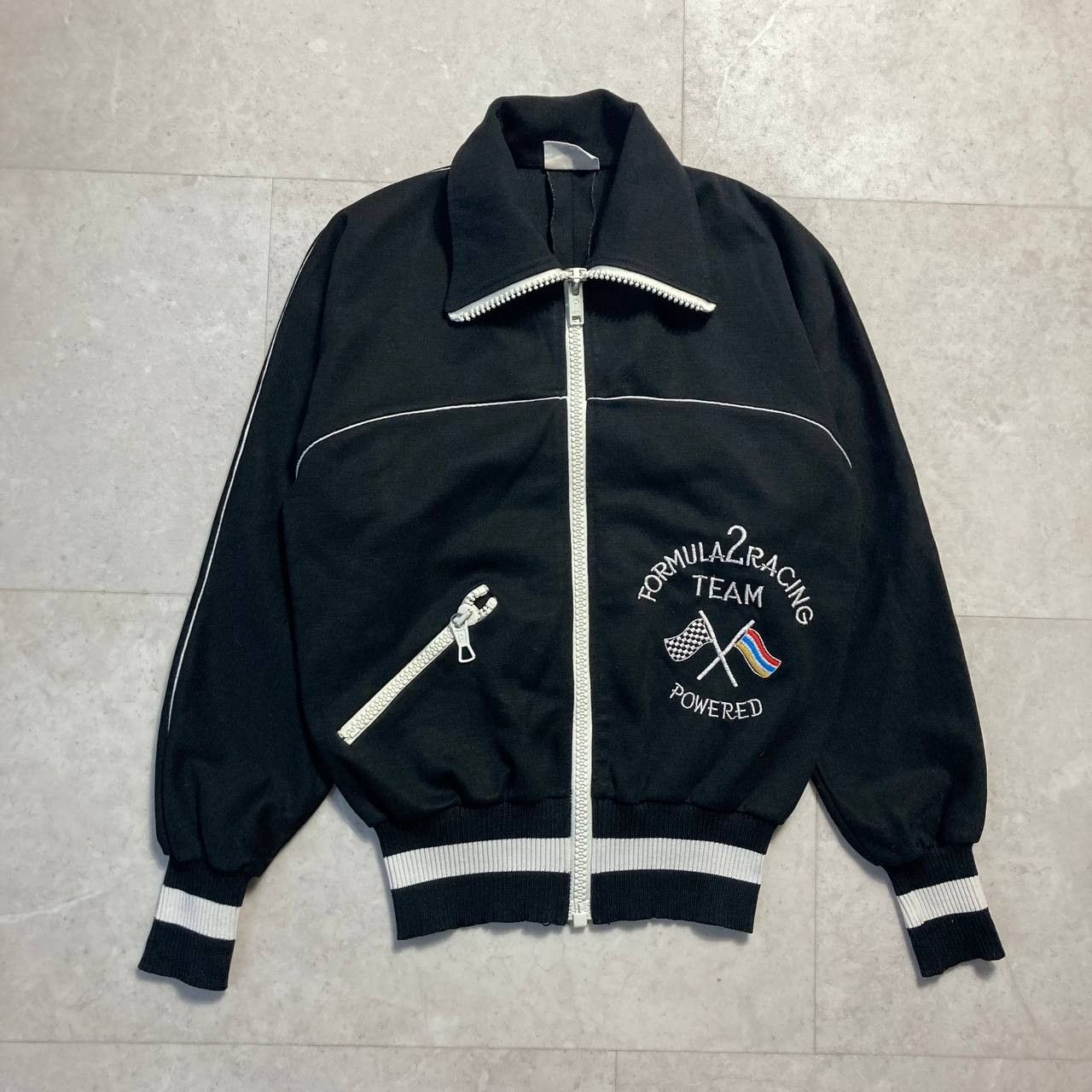 Vintage Vintage Formula 2 Racing Team Powered Tracktop Zip Opti Size S / US 4 / IT 40 - 1 Thumbnail