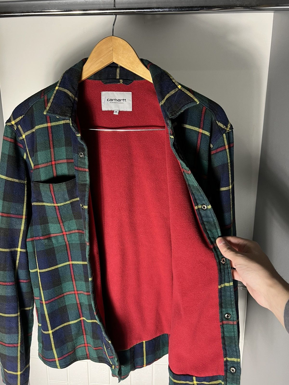 Carhartt Wip VINTAGE CARHARTT WIP FLANNEL DESIGNER JACKET RETRO Y2K 90s Size US M / EU 48-50 / 2 - 19 Thumbnail