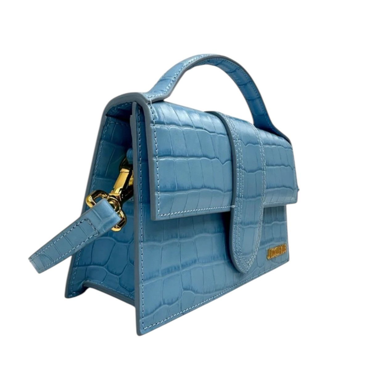 Jacquemus Jacquemus Le Grand Bambino Light Blue Croco Size ONE SIZE - 2 Thumbnail