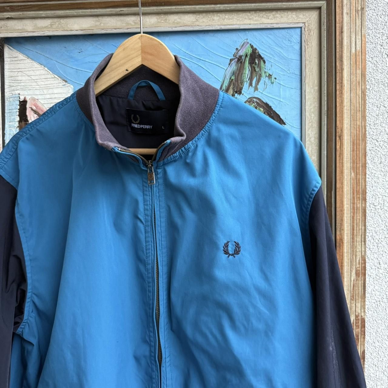 Fred Perry Fred Perry Black Blue Bomber Jacket Casual Size US M / EU 48-50 / 2 - 6 Thumbnail
