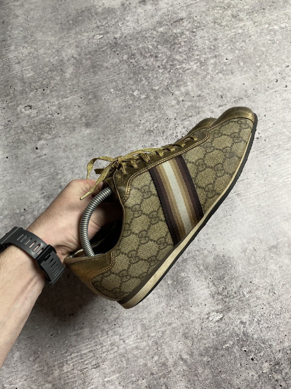 Gucci Vintage Monogram Sneakers Size US 7 / EU 40 - 11 Thumbnail
