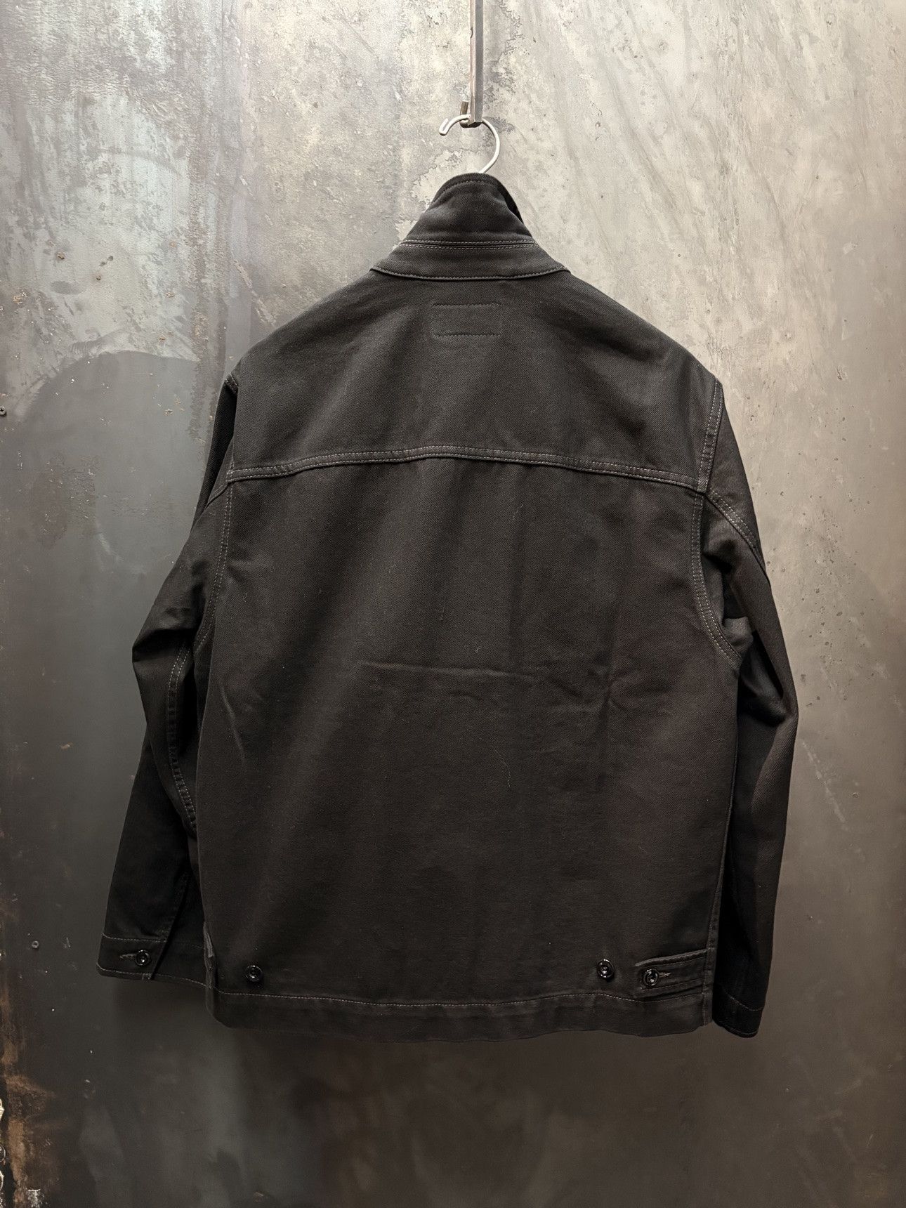 Lemaire Black Cotton Boxy Jacket, Men's — image 4 of 5