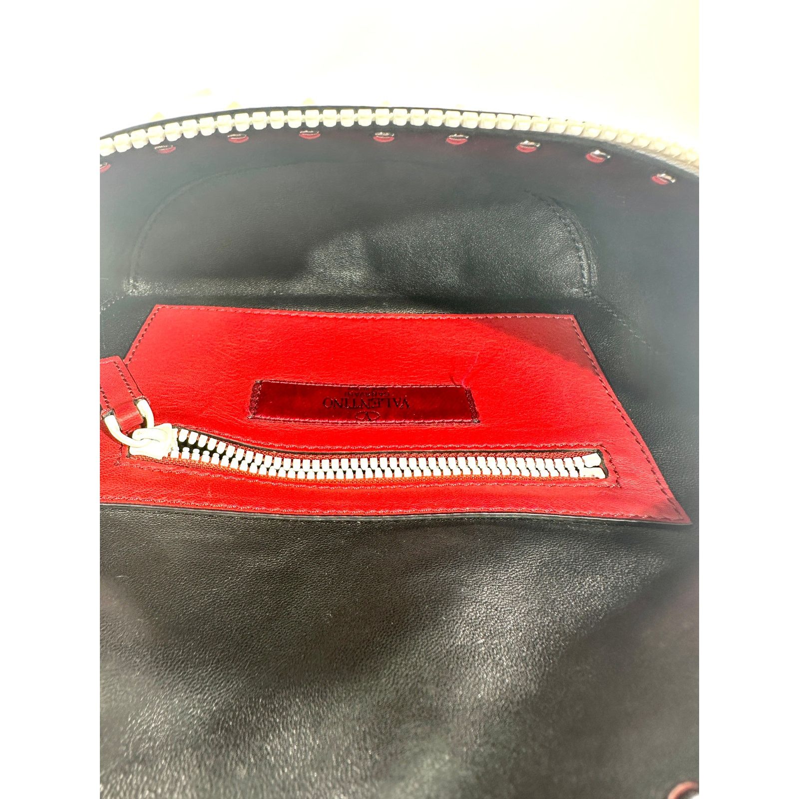 Valentino VALENTINO GARAVANI Leather Rockstud Spike Belt Bag White Size ONE SIZE - 10 Thumbnail