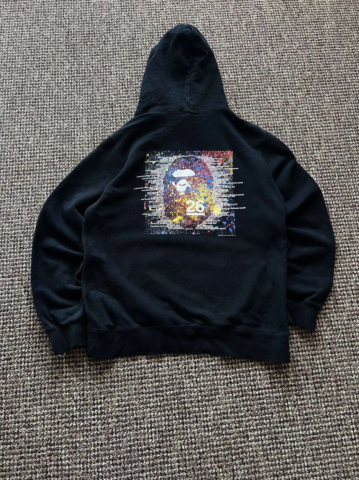 Bape Bape 26th Anniversary Hoodie Black Oversized Size US XL / EU 56 / 4 - 2 Thumbnail
